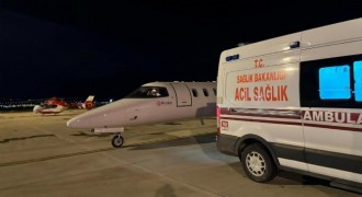 Ambulans uçak 10 aylık bebek için