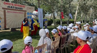 Aşkale çimento tesisleri çocukları ağırladı