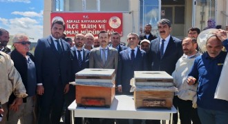 Aşkale'de arıcılara destek