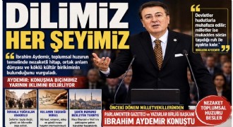 Aydemir dildeki inceliğin yeniden hatırlanması gerektiğini söyledi