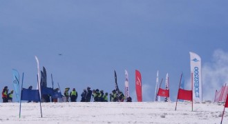 Erzurum'da Haziran ayında kayak keyfi