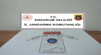 Erzurum'da Jandarma’dan uyuşturucu operasyonu