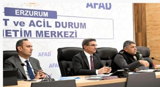 Erzurum'da karla müçadele gündemi