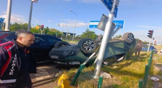 Kars yolunda trafik kazası: 2 yaralı