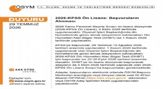 KPSS Ön Lisans başvuruları başladı