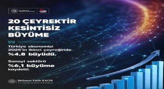 Kacır: Türkiye ekonomisi büyümesini sürdürüyor.