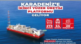 Karadeniz’e ikinci ‘Yüzer Üretim Platformu’