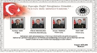 MSB: 'Şehit olan personel sayısı 12'ye yükselmiştir'