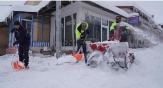 Palandöken Belediyesi sahada