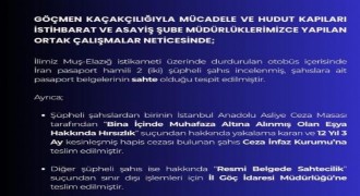 Sahte pasaportlu 2 şüpheli yakalandı