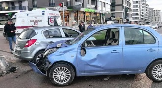 Yakutiye'de zincirleme kaza: 1 yaralı